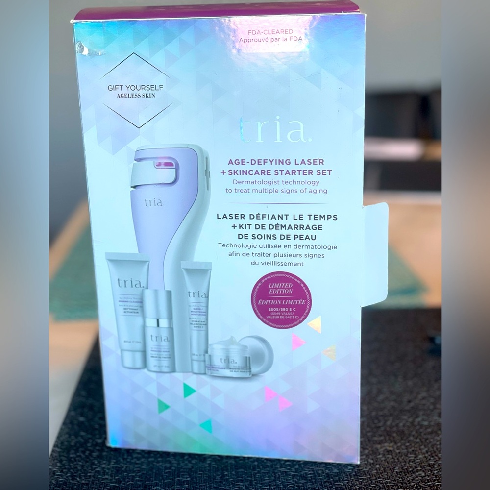 Tria Age-drying laser + skincare starter set.  Brand NEW.